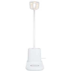PF Concept 124249 - Bright lampa biurkowa i organizer z ładowarką bezprzewodową White