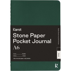 Karst® 107799 - Notatnik kieszonkowy A6 Karst® w miękkiej oprawie z papieru z kamienia – gładki