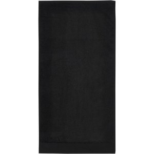 Seasons 117005 - Nora bawełniany ręcznik kąpielowy o gramaturze 550 g/m² i wymiarach 50 x 100 cm Solid Black