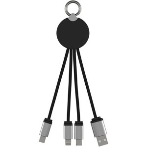 SCX.design 2PX002 - Kabel z podświetlonym logo 3w1 z brelokiem - SCX.design C16 Red