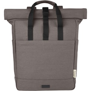PF Concept 120678 - Joey 15-calowy plecak na laptopa z płótna z recyklingu z certyfikatem GRS o pojemności 15 l Grey