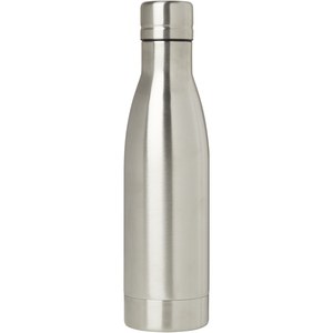 PF Concept 100736 - Vasa butelka ze stali nierdzwenej z recyklingu z miedzianą izolacją próżniową o pojemności 500 ml posiadająca certyfikat RCS  Silver