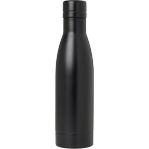 PF Concept 100736 - Vasa butelka ze stali nierdzwenej z recyklingu z miedzianą izolacją próżniową o pojemności 500 ml posiadająca certyfikat RCS  Solid Black