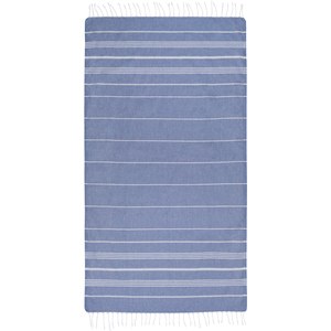 PF Concept 113335 - Anna bawełniany ręcznik hammam o gramaturze 150 g/m² i wymiarach 100 x 180 cm Navy