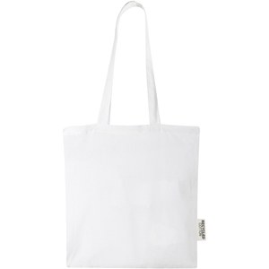 PF Concept 120695 - Madras torba na zakupy z bawełny z recyklingu o gramaturze 140 g/m2 i pojemności 7 l White