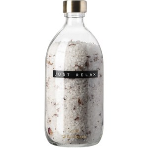 WELLmark 126307 - Wellmark Just Relax sól do kąpieli o różanym zapachu i pojemności 500 ml Przezroczysty bezbarwny