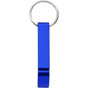 PF Concept 104571 - Tao otwieracz do butelek i puszek z łańcuchem do kluczy wykonany z aluminium pochodzącego z recyklingu z certyfikatem RCS  Royal Blue