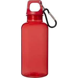PF Concept 100778 - Oregon butelka na wodę o pojemności 400 ml z karabińczykiem wykonana z tworzyw sztucznych pochodzących z recyklingu z certyfi Red
