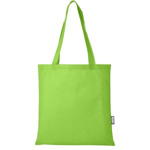 PF Concept 130051 - Zeus tradycyjna torba na zakupy o pojemności 6 l wykonana z włókniny z recyklingu z certyfikatem GRS Lime