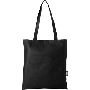 PF Concept 130051 - Zeus tradycyjna torba na zakupy o pojemności 6 l wykonana z włókniny z recyklingu z certyfikatem GRS Solid Black