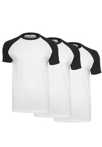 Urban Classics BY007AC - Raglan Contrast Tee 3-Pack