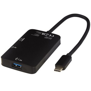 Tekiō® 124230 - Aluminiowy adapter multimedialny typu C (USB-A/Type-C/HDMI) ADAPT