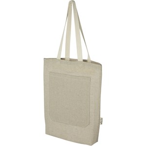 PF Concept 120643 - Pheebs torba na zakupy o pojemności 9 l z bawełny z recyklingu o gramaturze 150 g/m² i z przednią kieszenią