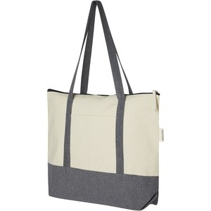PF Concept 120645 - Repose torba na zakupy z suwakiem o pojemności 10 l z bawełny z recyklingu o gramaturze 320 g/m²