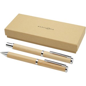 Marksman 107833 - Apolys zestaw upominkowy obejmujący długopis bambusowy i pióro kulkowe 