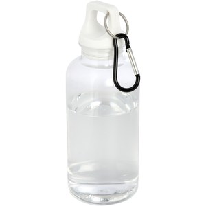 PF Concept 100778 - Oregon butelka na wodę o pojemności 400 ml z karabińczykiem wykonana z tworzyw sztucznych pochodzących z recyklingu z certyfi